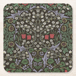 Dessous-de-verre Carré En Papier Tapisserie florale William Morris Blackthorn