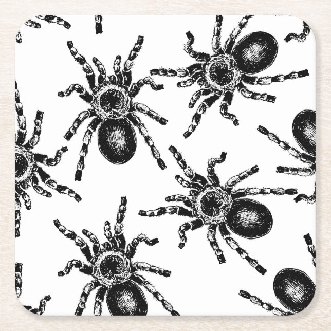 Dessous-de-verre Carré En Papier Tarantula (Devant)
