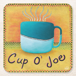 Dessous-de-verre Carré En Papier Tasses de Joe Coasters