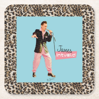 Dessous-de-verre Carré En Papier Tasses Rockabilly James Intveld