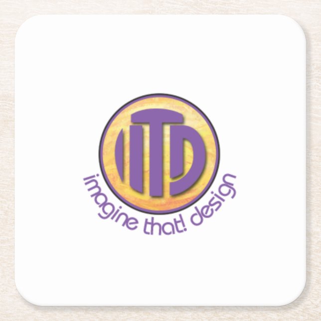 Dessous-de-verre Carré En Papier Température du parti (Devant)