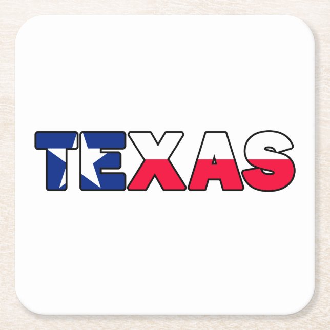 Dessous-de-verre Carré En Papier Texas (Devant)
