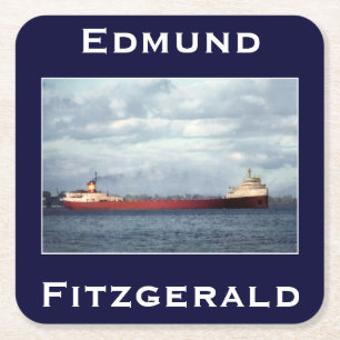 Dessous-de-verre Carré En Papier The Edmund Fitzgerald