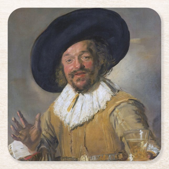 Dessous-de-verre Carré En Papier The Merry Drinker, Frans Hals, 1628-1630 (Devant)