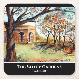 Dessous-de-verre Carré En Papier The Valley Gardens Harrogate par Farida Greenfield