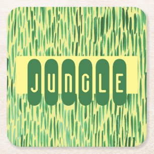 Dessous-de-verre Carré En Papier Tiki Custom Jungle Vibe