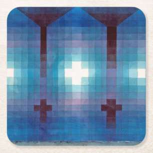 Dessous-de-verre Carré En Papier Tombe en trois, Klee