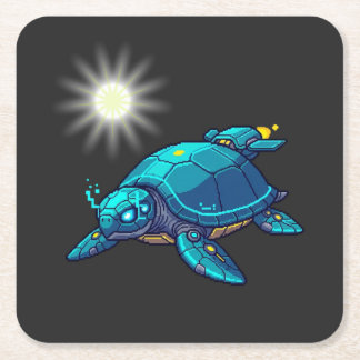 Dessous-de-verre Carré En Papier Tortuga Futurista