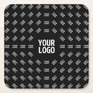 Dessous-de-verre Carré En Papier Toute conception ou logo d'image téléchargé   Pièc