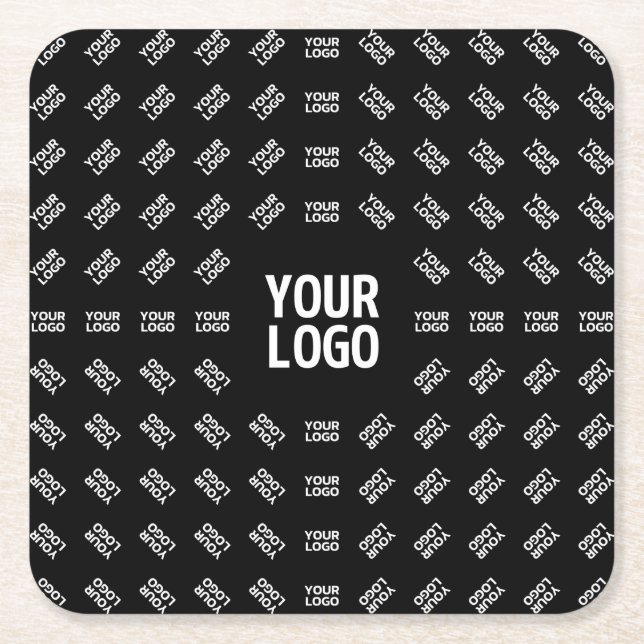 Dessous-de-verre Carré En Papier Toute conception ou logo d'image téléchargé | Pièc (Devant)