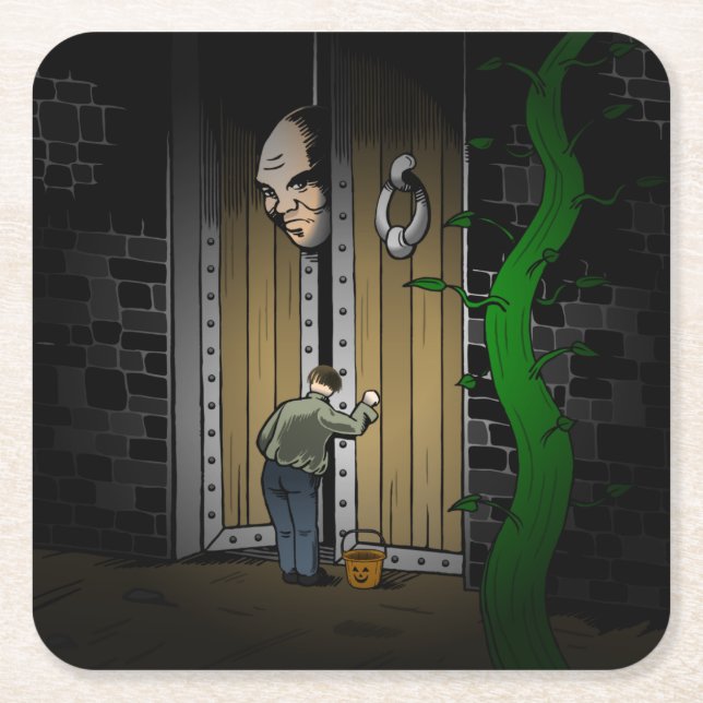 Dessous-de-verre Carré En Papier Tricoter ou traiter avec Jack (Devant)