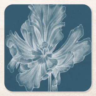 Dessous-de-verre Carré En Papier Tulipe monochrome II