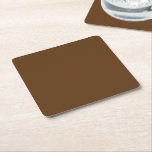 Dessous-de-verre Carré En Papier un arrière - plan marron avec une bordure blanche_
