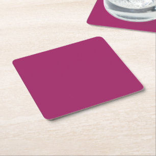 Dessous-de-verre Carré En Papier un fond rose avec une bordure blanche