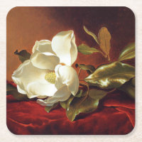 Un magnolia sur velours rouge