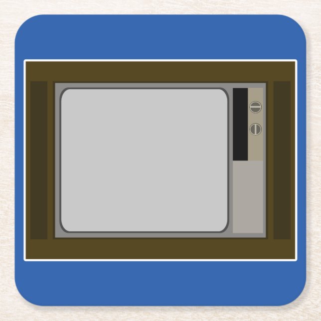 Dessous-de-verre Carré En Papier Un peu des années 60. (Devant)