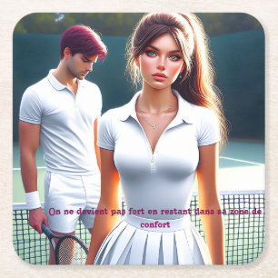 Dessous-de-verre Carré En Papier  - Une Lumière pour Toi