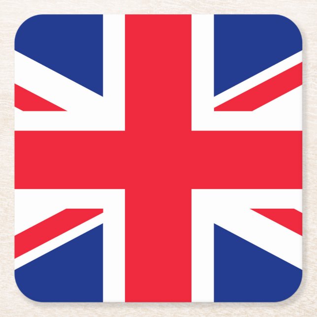 Dessous-de-verre Carré En Papier Union Jack (Devant)