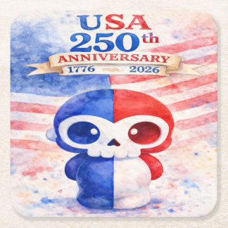 Dessous-de-verre Carré En Papier USA 250th Anniversary
