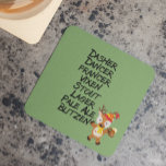 Dessous-de-verre Carré En Papier Vacances Reindeer Bière Boissons Drôle Noël<br><div class="desc">Cette conception a été créée par art numérique. Elle peut être personnalisée en cliquant sur le bouton personnaliser et en modifiant la couleur, en ajoutant un nom, des initiales ou vos mots préférés. Contactez-moi à l'adresse colorflowcreations@gmail.com si vous souhaitez que ce design soit disponible sur un autre produit. Achetez ma...</div>
