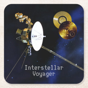 Dessous-de-verre Carré En Papier Vaisseau Spatial Interstellaire Voyager
