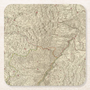 Dessous-de-verre Carré En Papier Vallée du Rhin, France 2