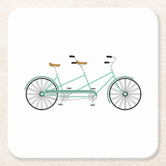 Dessous-de-verre Carré En Papier Vélo Tandem
