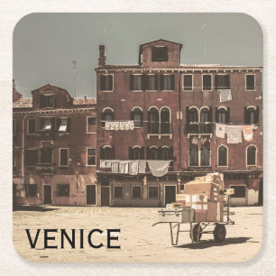 Dessous-de-verre Carré En Papier Venise vintage