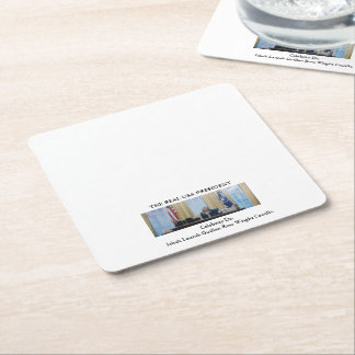DESSOUS-DE-VERRE CARRÉ EN PAPIER #VÉRITABLEPRÉSIDENTÉTATSUNIS #CÉLÉBRITÉ #DOCTEUR #