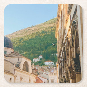 Dessous-de-verre Carré En Papier Vieille ville de Dubrovnik