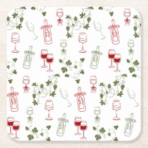 Dessous-de-verre Carré En Papier Vieillir comme un grand vin