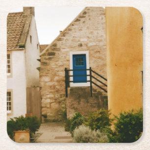 Dessous-de-verre Carré En Papier Village de Culross, Fife, Écosse