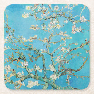 Dessous-de-verre Carré En Papier Vincent van Gogh - Fleur d'amandes