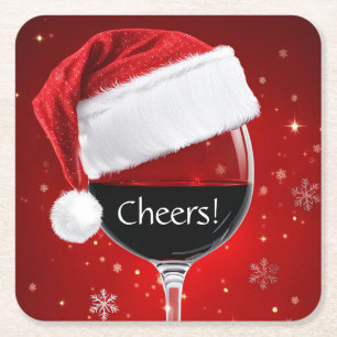 Dessous-de-verre Carré En Papier Vins de Noël de Noël