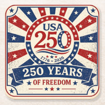 Vintage America 250 Tapis de sol Patriotique USA