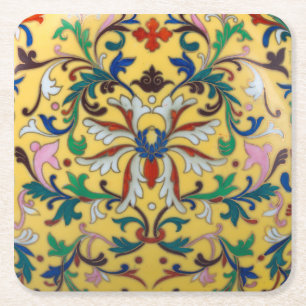 Dessous-de-verre Carré En Papier Vintage rétro Floral Minton Carrelage Botanique