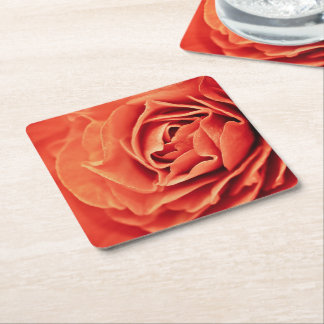 Dessous-de-verre Carré En Papier vivant rose