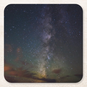 Dessous-de-verre Carré En Papier Voie lactée   Étoiles la nuit