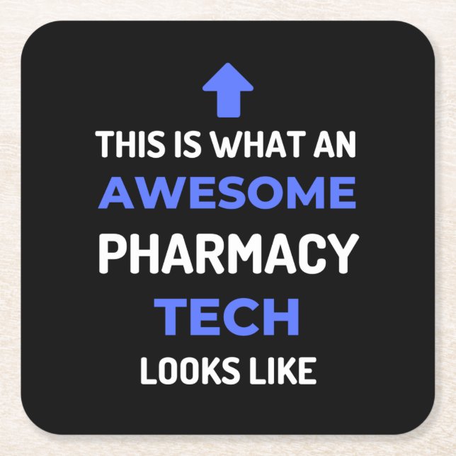 Dessous-de-verre Carré En Papier Voilà Ce Que Ressemble Une Technologie Pharmaceuti (Devant)