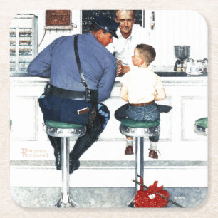 Dessous-de-verre Carré En Papier Volant