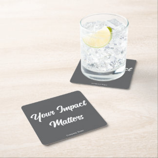 Dessous-de-verre Carré En Papier Votre impact compte Application personnalisée de r