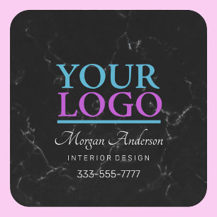 Dessous-de-verre Carré En Papier Votre logo, faites la promotion de votre entrepris