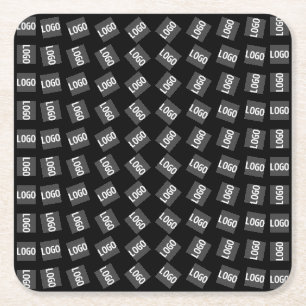 Dessous-de-verre Carré En Papier Votre logo Logo unique, conception ou modèle d'i