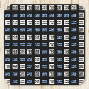 Dessous-de-verre Carré En Papier Votre logo ou image téléchargée   Motif géométriqu