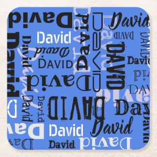 Dessous-de-verre Carré En Papier Votre NOM Personnalisable Table Party Dessous de v