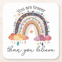 Vous êtes courageux, positive affirmation cadeau m