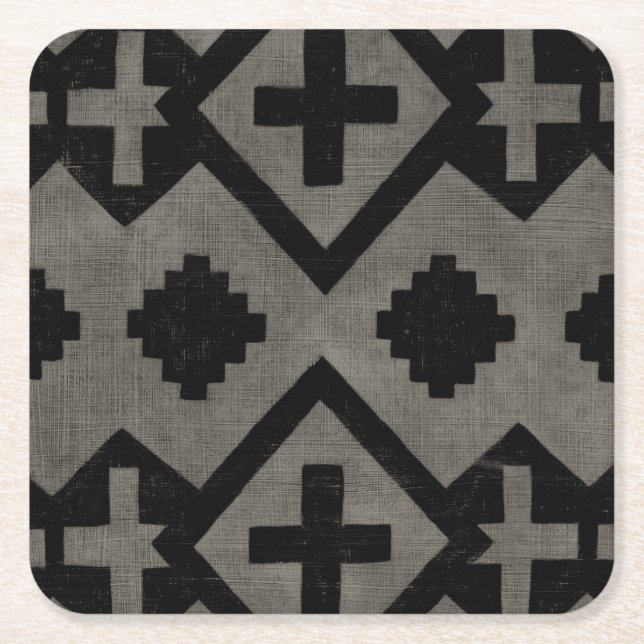 Dessous-de-verre Carré En Papier Voyage de minuit I (Devant)