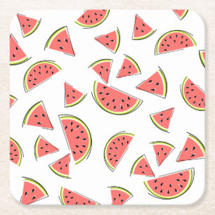 Dessous-de-verre Carré En Papier Watermelon Multi