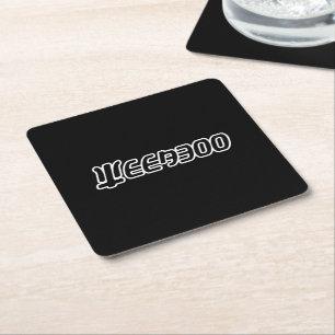 DESSOUS-DE-VERRE CARRÉ EN PAPIER WEEBOO