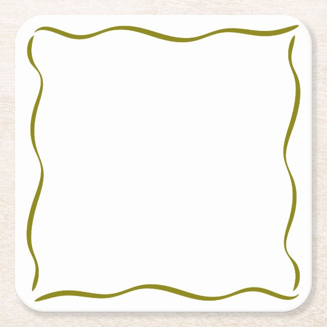 Dessous-de-verre Carré En Papier Whimsical Tini Bit Martini Anniversaire (Devant)